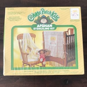 Cabbage Patch Kids Vintage 1984 Afghan Stenciling Kit